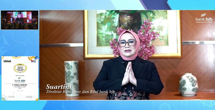 bank bjb menerima anugerah dalam 19th Banking Service Excellence Awards 2022 karena telah menghadirkan pelayana prima kepada nasabah di era digital. Penghargaan dari Infobank ini diterima Direktur Konsumer dan Ritel bank bjb Suartini yang juga menyampaikan secara virtual, pada Kamis 30 Juni 2022. bank bjb meraih peringkat ke-2 dalam kategori Overall Prioritas kelompok Bank Umum Konvensional. Hal ini berdasarkan hasil kualitas pelayanan direct dan in-direct pada tahun 2021 yang telah dikaji secara independen oleh Biro Riset Infobank (BiRI).