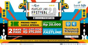 bank bjb memberikan banyak kemudahan bagi nasabah penonton DigiCash Playlist Live Festival 2.0 yang menghadirkan artis-artis favorit dan terbaik di Indonesia pada era 2000-an. Festival musik yang berlangsung selama 2 (dua) hari pada 17 dan 18 September 2022 ini berlangsung di Laswi City Heritage Jalan Sukabumi Nomor 20, Kota Bandung. Selain dihadiri puluhan artis, sebanyak 100 tenant food & beverage siap memanjakan para penonton Digicash Playlist Live Festival 2.0. Pemimpin Divisi Corporate Secretary bank bjb, Widi Hartoto mengatakan Digicash Playlist Live Festival 2.0 sudah sangat ditunggu-tunggu oleh masyarakat luas karena sebelumnya konser musik terpaksa berhenti selama 2 tahun akibat pandemi covid-19. “DigiCash Playlist Live Festival 2.0 yang didukung oleh bank bjb dapat mengobati kerinduan bagi semua penonton yang hadir untuk menikmati kemeriahan acara tersebut,” ujar Widi.