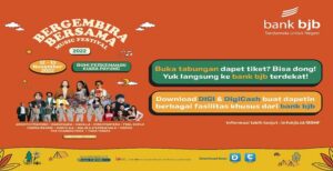 Buka tabungan di bank bjb sekarang punya banyak keuntungan. Salah satunya adalah mendapat tiket Bergembira Bersama Music Fetsival 2022 cuma-cuma. Hanya dengan setoran awal mulai dari Rp100.000, calon nasabah sudah bisa memperoleh tiket Daily Pass Bergembira Bersama Music Festival 2022 yang akan diselenggarakan pada tanggal 12 - 13 November 2022 di Bumi Perkemahan Kiara Payung, Jatinangor. Festival musik yang juga menyediakan area perkemahan ini menyuguhkan deretan line-up musisi yang tengah naik daun. Mulai dari Ardhito Pramono, Mocca, Danilla, Barasuara, Maliq & D'essentials dan masih banyak lagi.