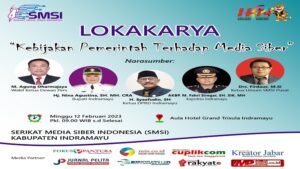 Serikat Media Siber Indonesia (SMSI) Perwakilan Indramayu, bakal menggelar Loka Karya seputar Kebijakan Pemerintah Terhadap Media Siber di Aula Grand Hotel Trisula, Minggu 12 Februari 2023. Gelaran acara Loka Karya tersebut merupakan kepedulian SMSI Perwakilan Indramayu dalam memperingati Hari Pers Nasional (HPN) tahun 2023 yang bakal dihadiri narasumber dari Dewan Pers dan Ketua Umum SMSI, diikuti oleh delapan perusahaan pers, pimpinan OPD, Ormas, Ketua Parpol, BEM Mahasiswa, organisasi pers serta undangan lainnya. Ketua Panitia Loka Karya SMSI Perwakilan Indramayu, Ali Maknawi, mengungkapkan, kegiatan tersebut penting untuk dilaksanakan pada momentum Hari Pers Nasional (HPN) tahun 2023, mengingat iklim media di era digital saat ini, memerlukan perhatian dari pemerintah baik pusat maupun daerah terhadap eksistensi perusahaan pers agar mampu menghadapi tantangan zaman.