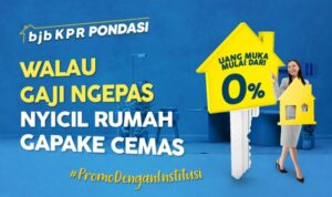 Memiliki rumah adalah dambaan bagi setiap orang. Apalagi bagi Anda yang telah bekerja dan memiliki keluarga. Dengan memiliki rumah, maka Anda akan bisa membangun kehidupan sendiri, menata keuangan, dan masa depan Anda. Namun, memiliki rumah tidaklah mudah. Butuh tekad, perencanaan, dana, kesiapan finansial, dan lainnya agar keinginan memiliki rumah idaman terwujud. Nah, dalam rangka memberikan manfaat eksklusif kepada nasabah dan karyawan yang bekerja di lembaga mitra, bank bjb memperkenalkan program khusus KPR yang disebut "bjb KPR Pondasi". Sebuah program promo bank bjb bersama institusi mitra. Program ini menawarkan suku bunga promosi, tenor pinjaman yang diperpanjang hingga 25 tahun, potongan biaya, dan uang muka nol persen.