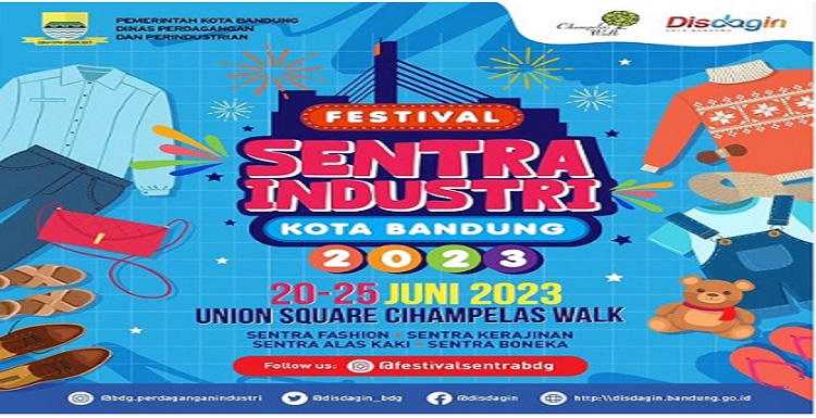 Mulai Selasa 20 Juni 2023 besok, ada perlehatan festival sentra industri dan festival kuliner yang digagas oleh Dinas Perdagangan dan Perindustrian (Disdagin) Kota Bandung. Bertempat di Union Square, Cihampelas Walk. Kegiatan tersebut bernama, Festival Sentra Industri Kota Bandung dan Festival Kuliner Kota Bandung "All About Tahu" dan akan berlangsung hingga 25 Juni mendatang. "Disdagin menggelar dua kegiatan di satu tempat, di Ciwalk. Mulai 20- 25 Juni 2023," kata Kepala Disdagin Kota Bandung, Elly Wasliah, Senin 19 Juni 2023.