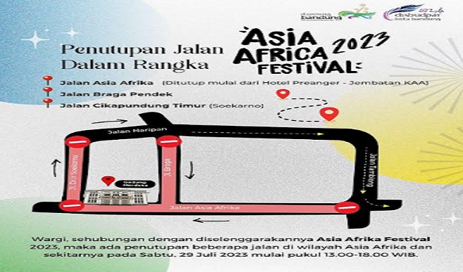 Dinas Perhubungan (Dishub) Kota Bandung menyiapkan sejumlah kantong parkir untuk mencegah terjadinya kemacetan lalu lintas saat gelaran Asia Africa Festival (AFF), Sabtu 29 Juli 2023 mendatang. Kepala Bidang Pengendalian dan Ketertiban Transportasi (PDKT) Dishub Kota Bandung, Asep Koswara mengatakan, pihaknya menyediakan kantong parkir bagi pengunjung ke Asia Afrika Festival di Basemen Masjid Raya Bandung dan kawasan Cikapundung. "Kami sudah siapkan di kedua lokasi tersebut, juga terdapat beberapa kantong parkir alternatif lainnya," ujar Asep saat dihubungi, Kamis 27 Juli 2023.