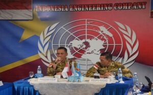 Pangdam III/Siliwangi, Mayjen TNI Dadang Arif Abdurahman, S.E., M.Si., melaksanakan pengawasan dan evaluasi (Wasev) ke Satuan Tugas (Satgas) Kizi TNI Konga XX-U Monusco Kongo di Mavivi Beni, Republik Demokratik Kongo, Selasa (05/11/2024). Turut dalam kegiatan Wasev Asops Kasad Mayjen TNI Christian K. Tehuteru, Waasops Kasad Bid. Siap Ops Brigjen TNI Agus Widodo, S.I.P., M.S.I, Paban VII/Ops LN Sopsad dan Asops Kasdam III/Slw.