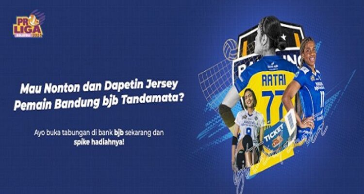 bank bjb terus memberikan pelayanan terbaiknya kepada para nasabah dengan menghadirkan berbagai promo menarik. Kali ini, bank yang berkantor pusat di Bandung itu menghadirkan program promo Proliga - Bandung Bjb Tandamata. Pada program ini, nasabah baru maupun existing berkesempatan mendapatkan hadiah menarik berupa pemberian tiket VIP nonton Proliga di Bandung dan jersey yang sudah ditandatangani pemain Voli Bandung bjb Tandamata.