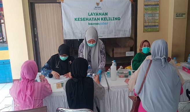 Mengawali tahun 2025, Badan Amil Zakat Nasional Provinsi Jawa Barat (BAZNAS Jabar) kembali menyelenggarakan program Layanan Kesehatan Keliling (Yankesling). Hal ini bagian dari komitmen BAZNAS Jabar dalam upaya pemberdayaan masyarakat. Dengan cara memberikan layanan pemeriksaan kesehatan gratis kepada masyarakat khususnya bagi para lansia dan pra-lansia.